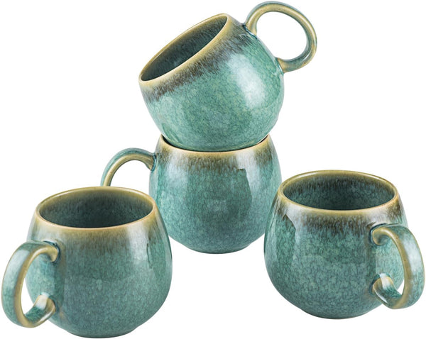 Large Coffee Mugs Set of 4- Ceramic Jumbo Mugs 20 Oz with