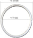 TamBee 8 Quart Pressure Cooker Silicone Sealing Ring Set - Universal Replacement Floater and Sealer for Power Pressure