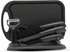 Magicorange 7-Piece Kitchen Knife Set - 5 Black Stainless Steel Knives with Sheaths, Cutting Board, Knife Block