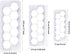 Mity rain Hexagon Cookie Cutter - Geometric Multicutter, 3 Size Football Cake Fondant Biscuit Cutters