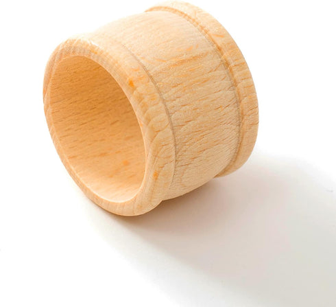 tuuli Kitchen Wooden Napkin Rings, 6-Piece Set for Table Decoration, 1.69 x 1.26 inches
