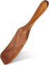 HANSGO Wooden Sourdough Spatula - 11" Dark Brown Kitchen Utensil for Spreading and Mixing Non-Stick Cookware