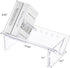 Sumerflos Acrylic Desktop Bookcase, Clear Modern Storage Organizer for Office Home, Bookshelves for CD/Magazine/Book