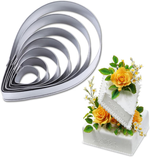 7pcs Rose Petal Cutter Set, Gum Paste Fondant Cake Decorating Tools
