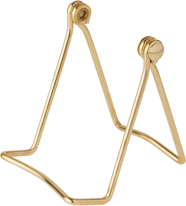 Bard's Folding Gold-toned Wire Easel Stand, 3" H x 2.75" W x 3" D, Pack of 3