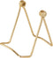 Bard's Folding Gold-toned Wire Easel Stand, 3" H x 2.75" W x 3" D, Pack of 3