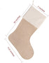 DECORA Natural Jute Burlap Christmas Stocking for Gifts, Handmade Projects, Set of 6 for Fireplace Hanging