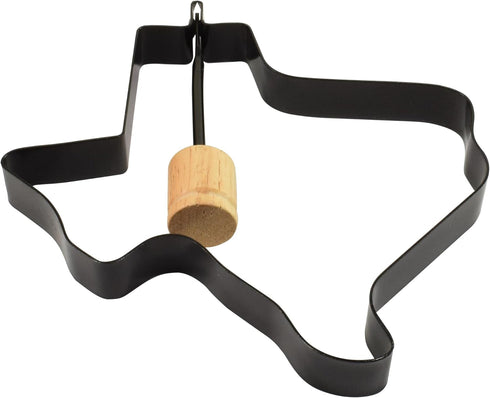 R&M International Non-Stick Texas Shaped Egg Fry and Pancake Ring with Handle