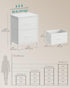 2 Closet, ULGS312W01S SONGMICS Dresser for Bedroom, Chest of Drawers, Nightstand, Steel, MDF, Non-Woven Fabric Drawers
