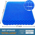 Gel Seat Cushion, Large Cooling Honeycomb Chair Pad with Non-Slip Cover for Home Office Chair, Car Seat
