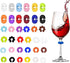 Wine Glass Charms, 36PCS Reusable Silicone Drink Markers for Glass and Cups at Parties, Weddings, Anniversaries