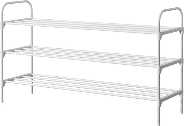 Kitsure Shoe Rack - 3-Tier Space-Saving Shoe Organizer & Shoe Shelf with