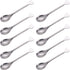 Mini Dessert Spoons Set of 10, 4.5-Inch Stainless Steel Demitasse Spoons for Dessert, Tea, Appetizer