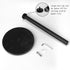 HESHIBI Countertop 7" Paper Towel Holder with Weighted Black Marble Base - Modern Free Standing Paper Roll Holder