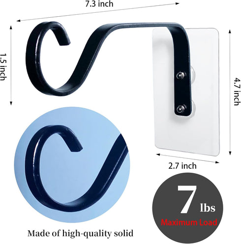 PeakBlen 4 Hummingbird Pcs Window Bird Feeder Hook- Bird Feeder Hanger for Heavy Outdoors Hanging- Window Feeder Stand