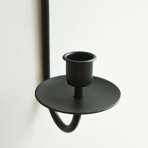 Set 2 16.5"5"3" Metal Wall Candle Sconce Holder of Wall Mount Candle Holders Modern Wall Candle Sconces Hanging