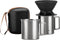 Portable Pour Over Coffee Maker Set, Collapsible Silicone Dripper, Perfect for Travel, Camping, Outdoors