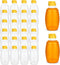 SkyJourney 24 Pack honey bottles squeeze 16 oz,Refillable Food Grade Honey Container,Bottles With