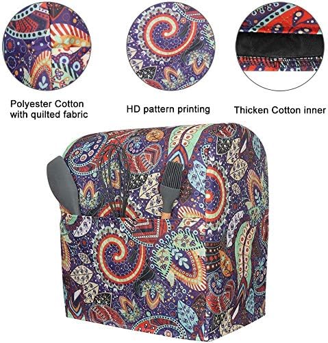 Kitchen Aid Mixer Cover, Compatible with 5-8 Quart Kitchenaid Hamilton Mixers, with Pockets