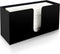 Paper Towel Holder for Countertop, Black Acrylic Napkin Dispenser Fits Multifold, C-Fold