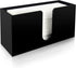 Paper Towel Holder for Countertop, Black Acrylic Napkin Dispenser Fits Multifold, C-Fold