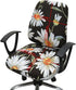 Office Chair Cover Stretchable, Computer Desk Chair Seat Covers, Anti-Dust Universal Split 2 Piece Slipcover (Wild