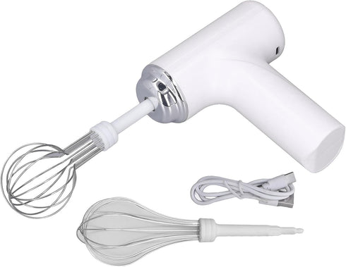 Electric Egg Beater, Handheld Mixer, Cordless Electric Kitchen Handheld Mixer 3 Speed for Cappuccino, Matcha, Dough,