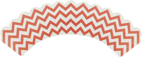 Wrapables Chevron Cupcake Wrappers, Standard Size, Set of 20, Orange