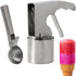 JIANWEI Ice Cream Scoop Set, Stainless Steel Ice Cream Ball Making Spoon, Old