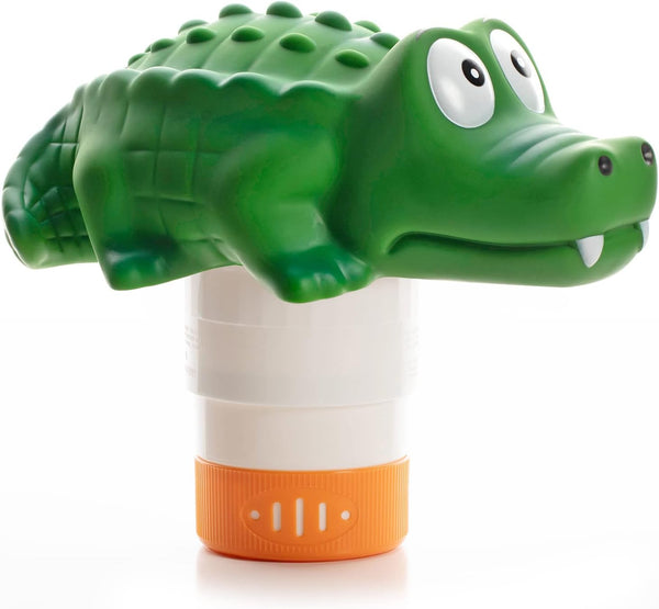 XY-WQ Chlorine Floater - Floating Pool Chlorine Dispenser (Alligator) for 1 and 3 Inch Tablets