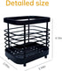 Stainless Steel Sink Utensil Holder Countertop,Kitchen Countertop Organizer Rack,Multi-Functional Storage Rack for Kitchen Storage Forks, Knives, Spoons(Black)