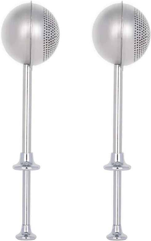 HULISEN Set of 2 Flour Duster for Baking, Stainless Steel Powdered Sugar Shaker Duster with Spring-operated Handle