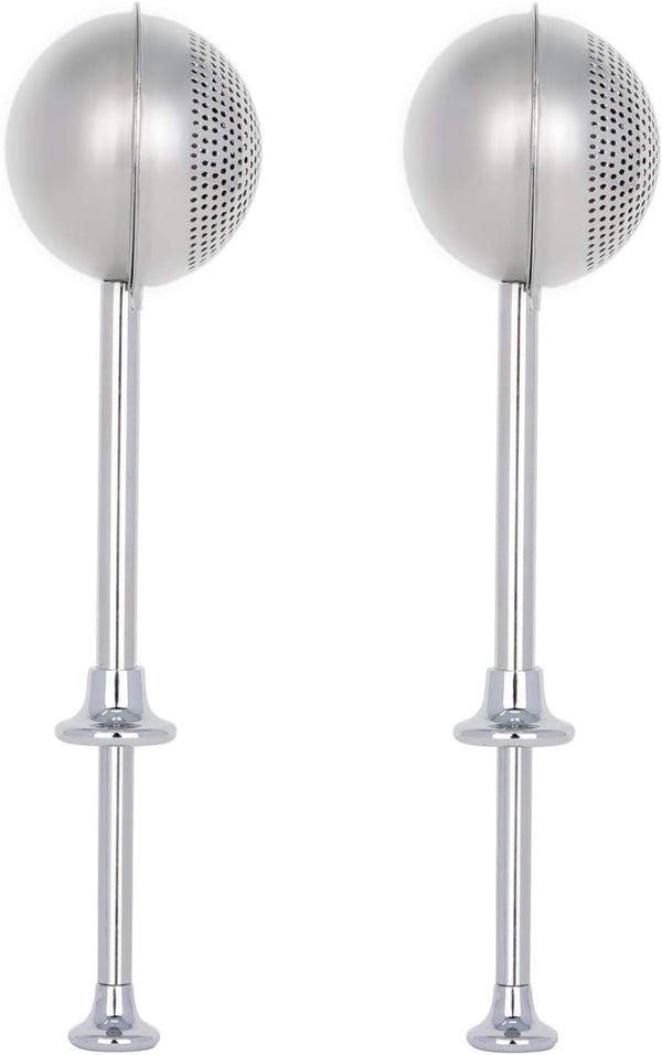 HULISEN Set of 2 Flour Duster for Baking, Stainless Steel Powdered Sugar Shaker Duster with Spring-operated Handle