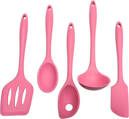 Chef Craft Premium Silicone Angled Spatula, 11 Inch, Pink