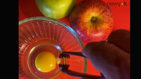 newyolk The Original Egg Tool. Engineered to instantly pick up that nasty glob of chalaza membrane off egg yolks. Picks