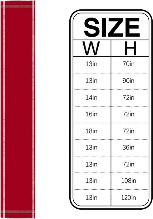 Smile Sunflower 72 inches Setting Red Table Runner Dresser Scarves, Farmhouse Red Dining Table Runners Long Linen