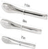 TOPULORS Stainless Steel Tongs Set (7/9/11 Inch) - Heavy Duty Kitchen & BBQ Tongs for Cooking, Grilling, Baking,