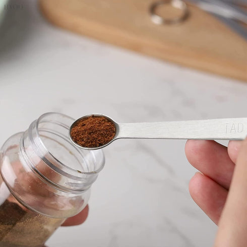 5 Pcs Mini Measuring Spoons Set, Stackable Design, Durable Stainless Steel for Cooking and Baking