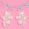xo, Fetti Party Decorations, Pink Latex + Iridescent Foil Bow Balloons, 20 pk for Bachelorette, Baby Shower Decor