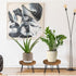 Plant Stand Indoor Outdoor Wood Mid Century Plant Stand for Indoor Plants, Modern Plant Table Round Plant Stool, Boho