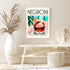 Iconic Negroni Cocktail Poster: MIX & MATCH Bar Cart Decor with Cocktail Recipes, Canvas Print