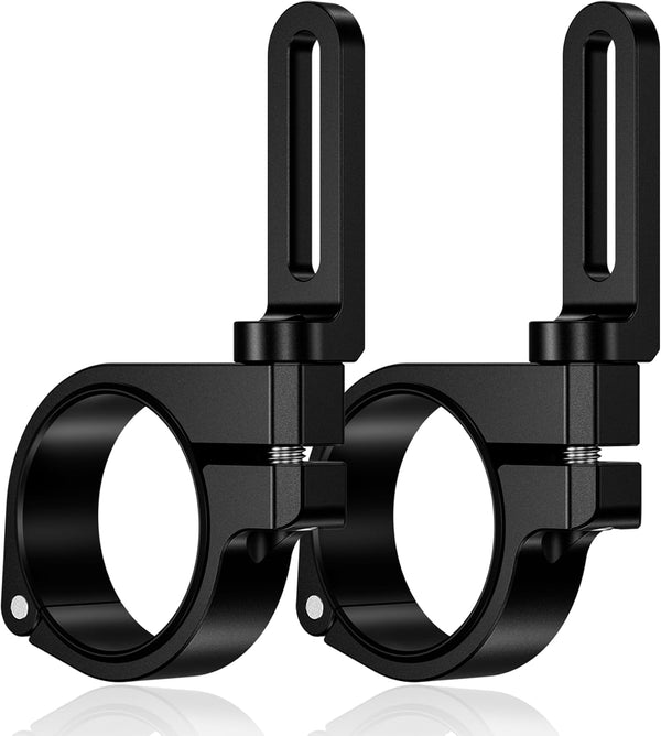 2 PCS UTV Light Bar Mounts, Sturdy Aluminium Alloy LED Light Bar Mounting Brackets for 1.5"-2.1" Roll Bars