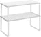 SONGMICS Cabinet Organizer Shelf, Set of 2 Kitchen Counter Shelves, Kitchen Storage,