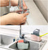 Kitchen Sink Caddy Sponge Holder, Hang Basket for Scrubber Dish Brush, Light Blue Kitchen Accessories Organizer
