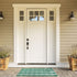 uxcell Buffalo Check Rug,Plaid Outdoor Rug,Layered Door Mat,Cotton Gingham Rugs,Floor Mat for Front Porch/Runner/Bedroom/Kitchen/Farmhouse 35"x24" Green & White by uxcell
