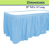 Party Dimensions Plastic Table Skirt, Light Blue, 29-Inches by 14-Feet - 1 Pack