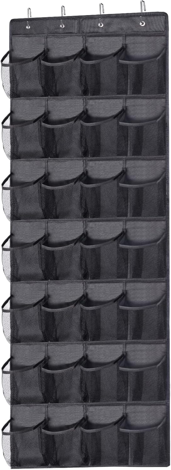 Over the Door Shoe Organizer 28 Mesh Pockets Hanging Shoes storage Shoe