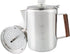 Camping Coffee Pot 9 Cups, Stainless Steel Coffee Percolator with Clear Top Glass Knob for Stovetop or Campfire Brewing