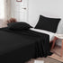 Lirex Black Twin Flat Sheet Only, Ultra Soft & Breathable Brushed 1800 Microfiber, Hotel Quality, Sold Separately