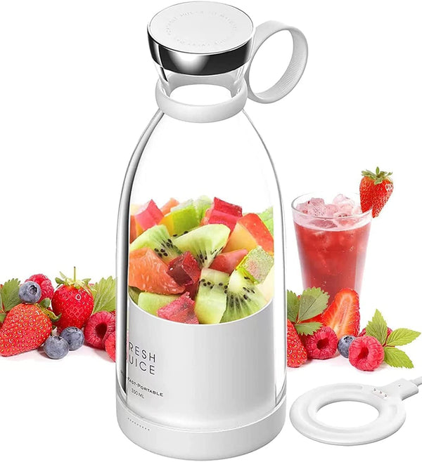 OTPEIR Personal Size Blender, Portable Battery Powered USB Blender (White)
